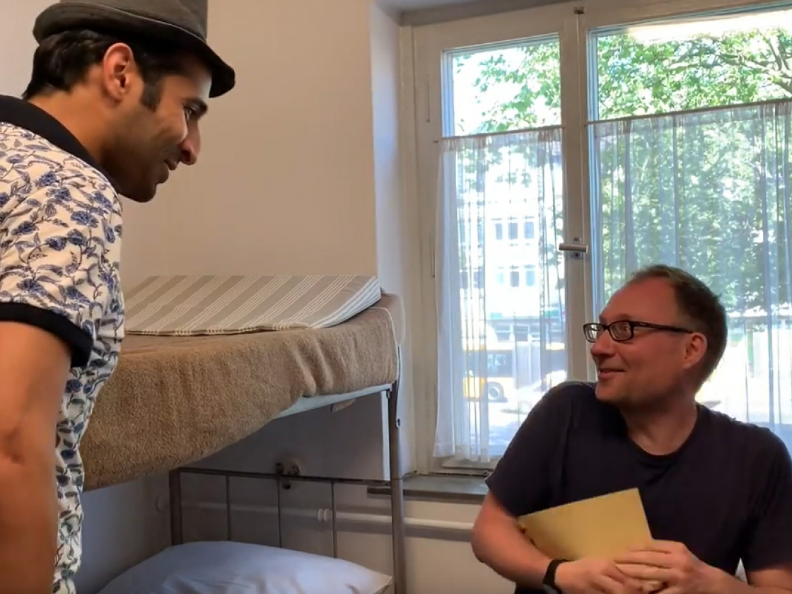 Zwei Guides im Gespräch