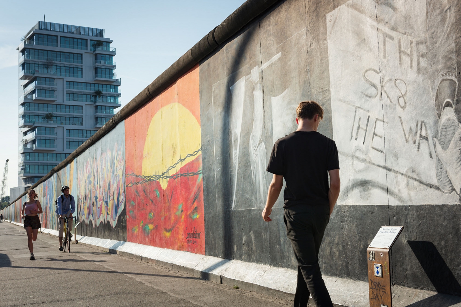 Blick auf die East Side Gallery